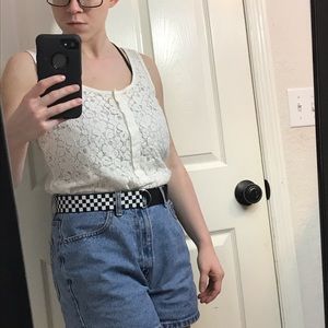 J. Crew Lace Front Tank Top, S